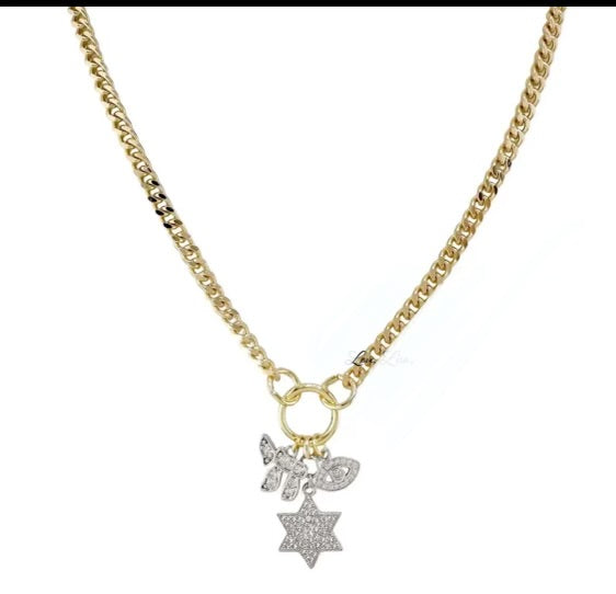 Judaica Charm Necklace